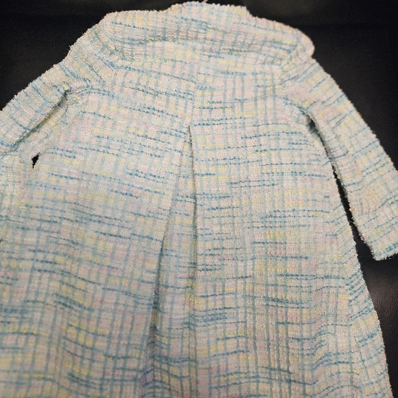 Dress With Blue  Coat Jacket - Picture 3 of 4